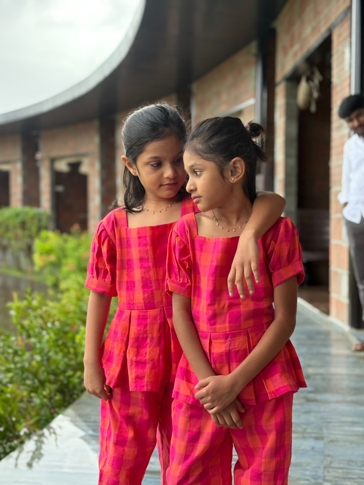 Checked cotton coords