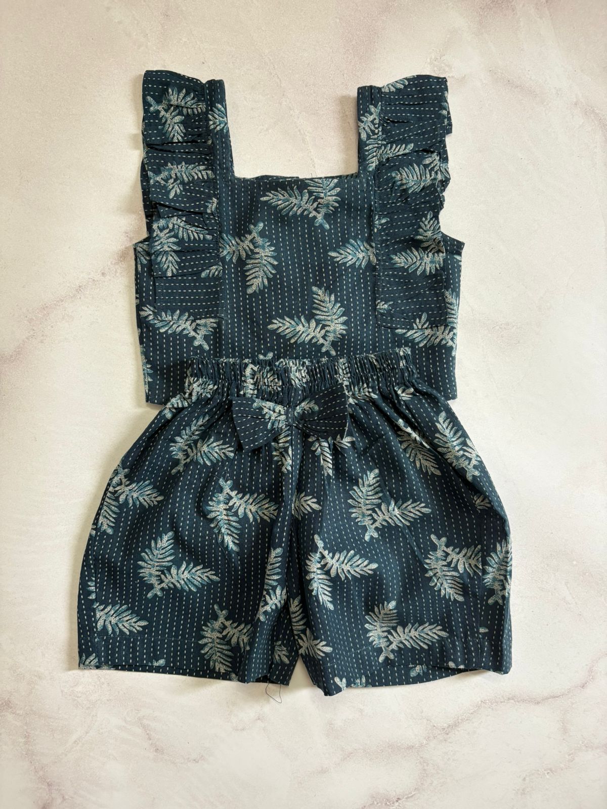 Crop top and shorts set