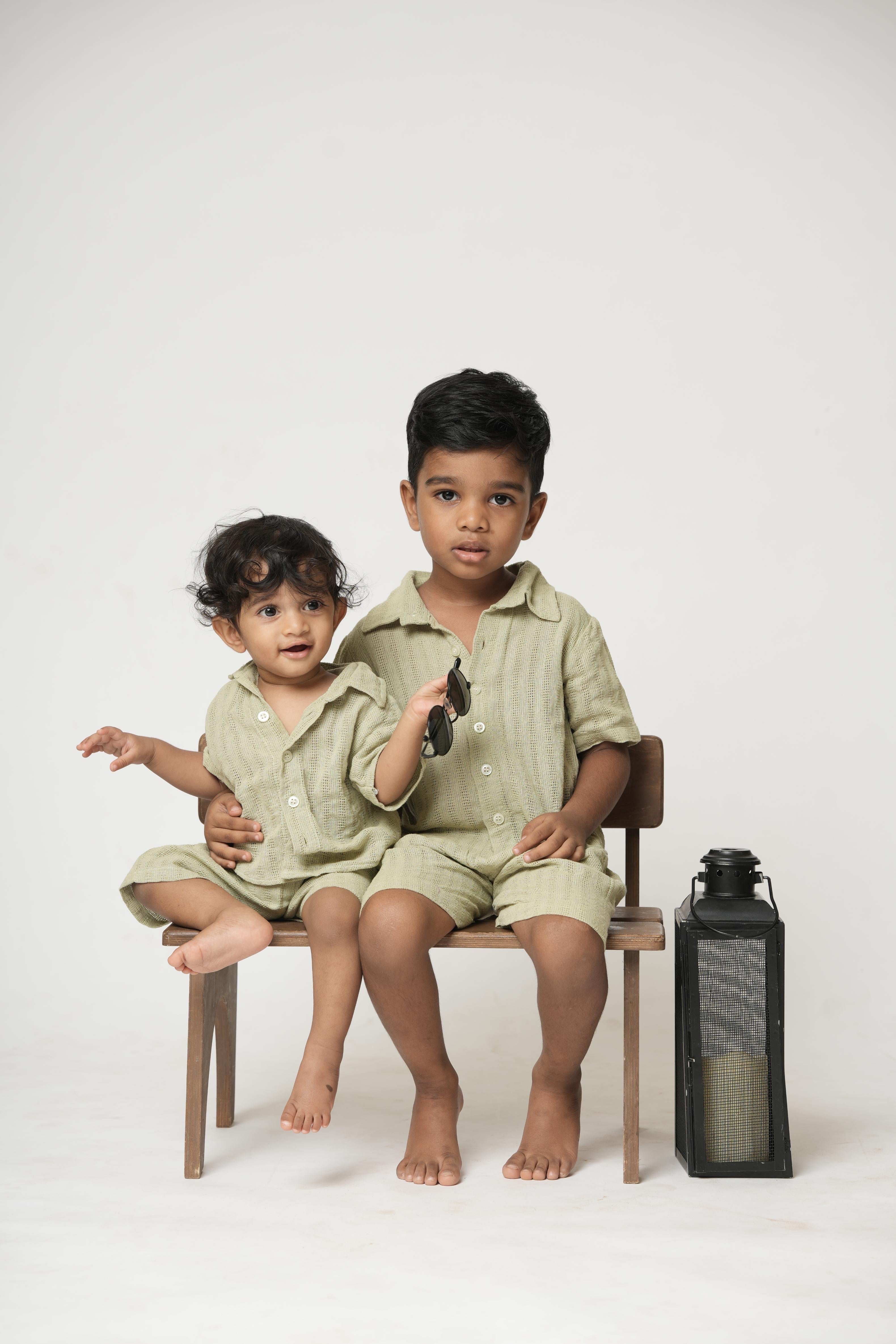 Pastel green boys coords