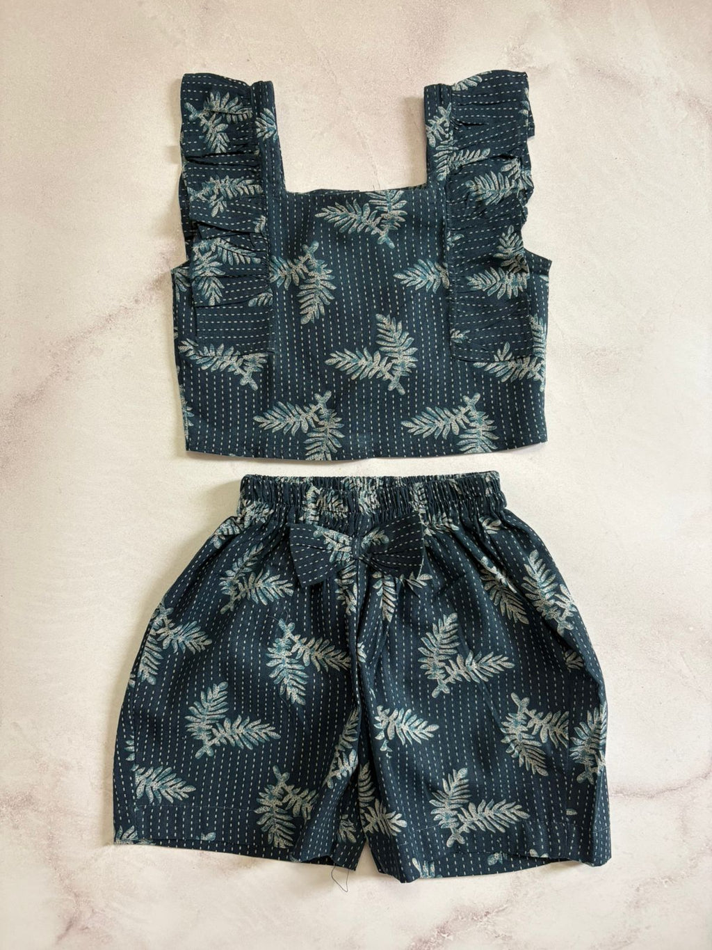 Crop top and shorts set