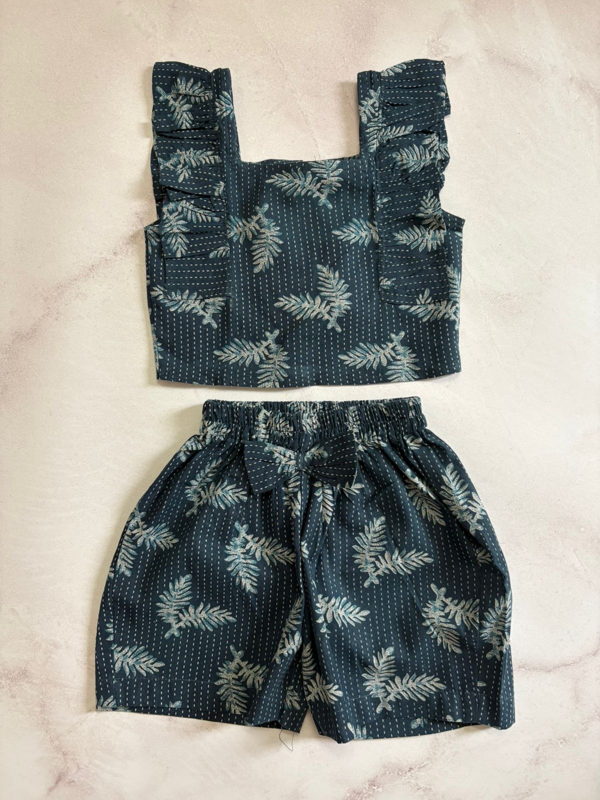 Crop top and shorts set