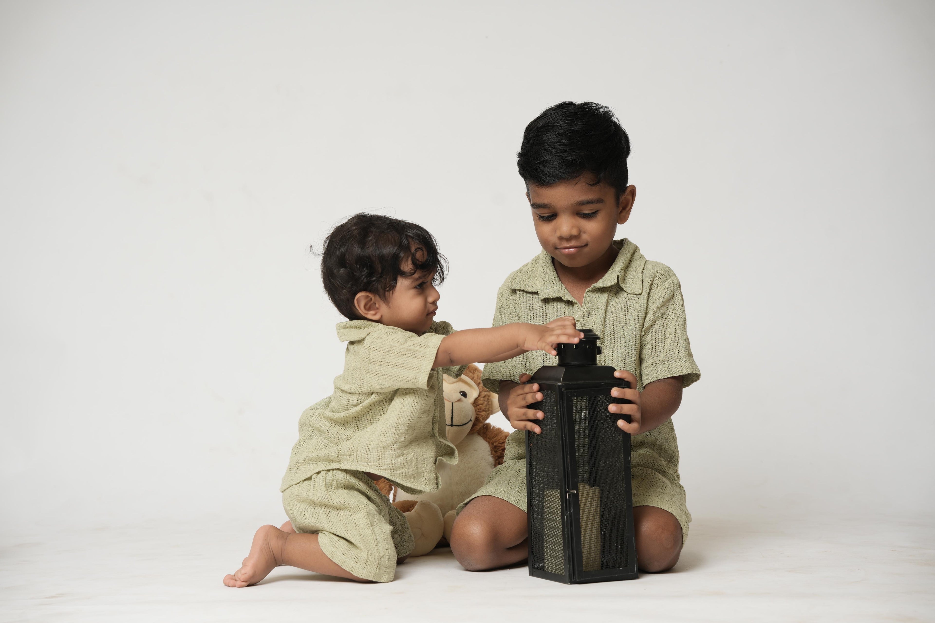 Pastel green boys coords